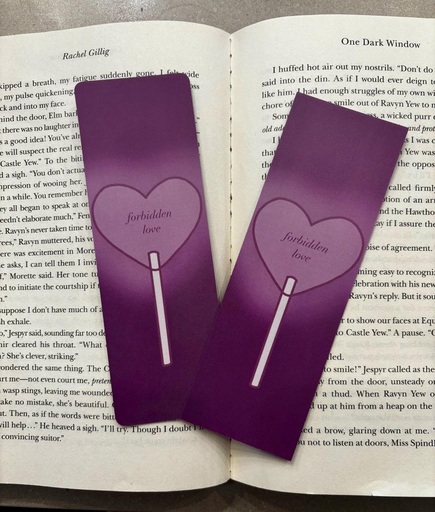 Forbidden Love Romance Bookmark