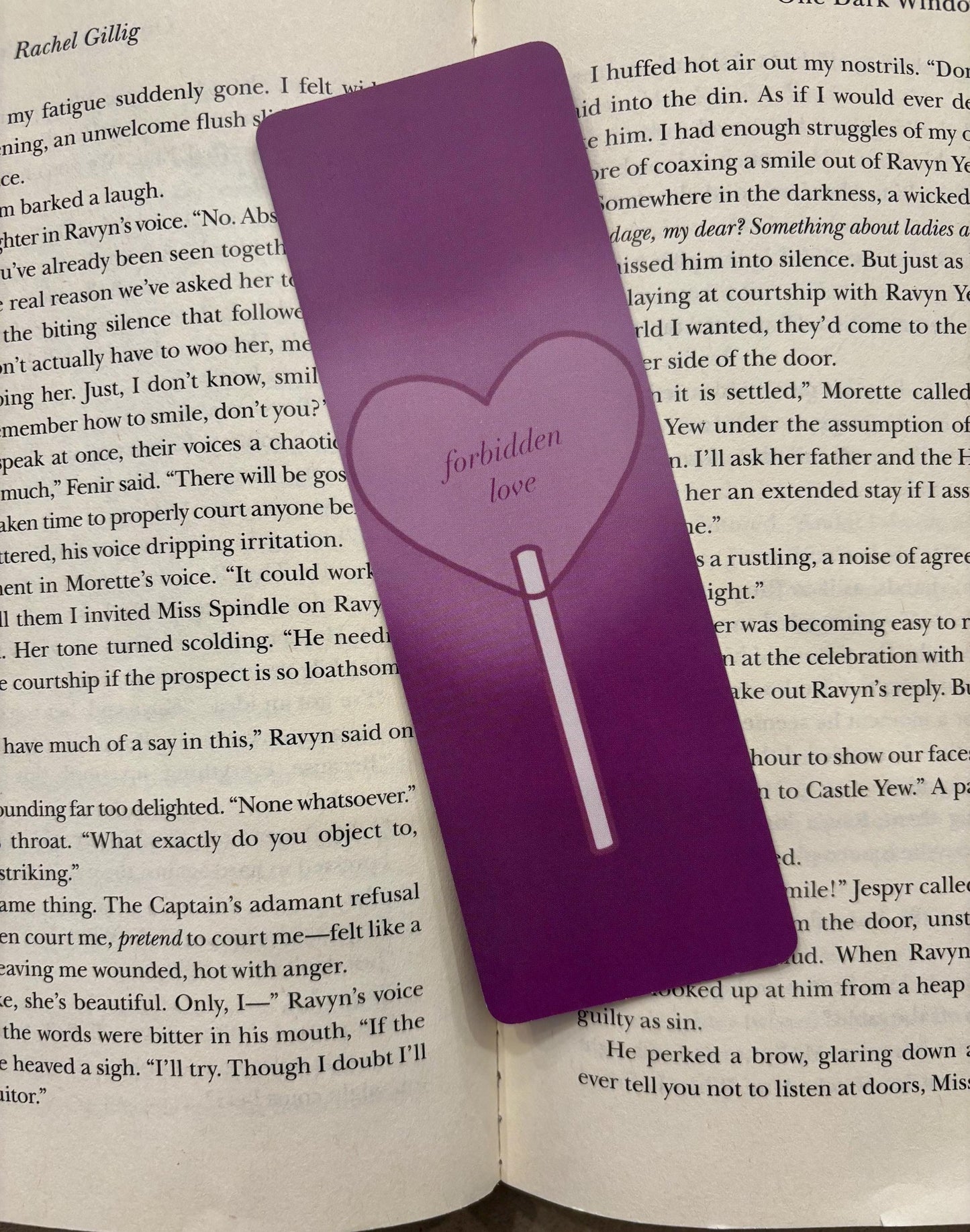 Forbidden Love Romance Bookmark