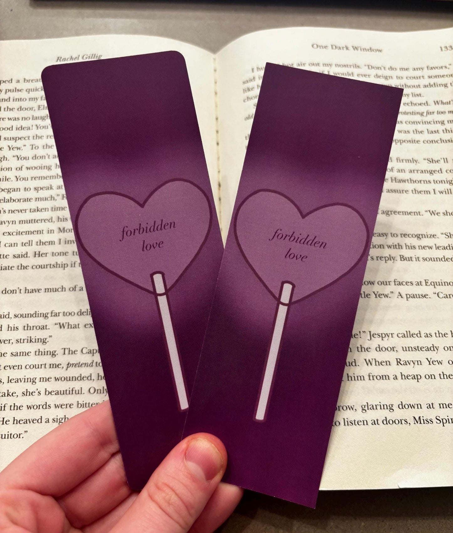 Forbidden Love Romance Bookmark