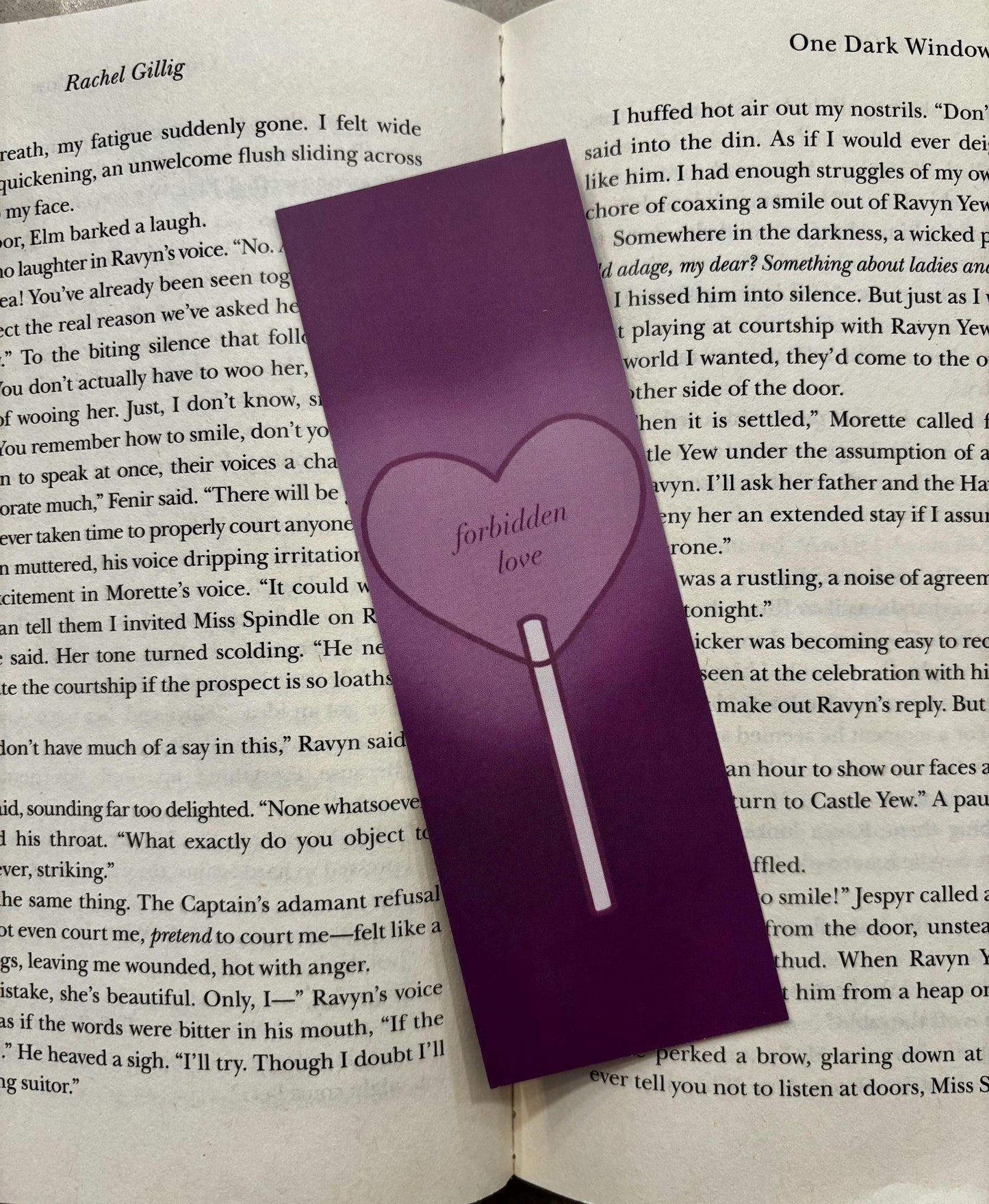Forbidden Love Romance Bookmark